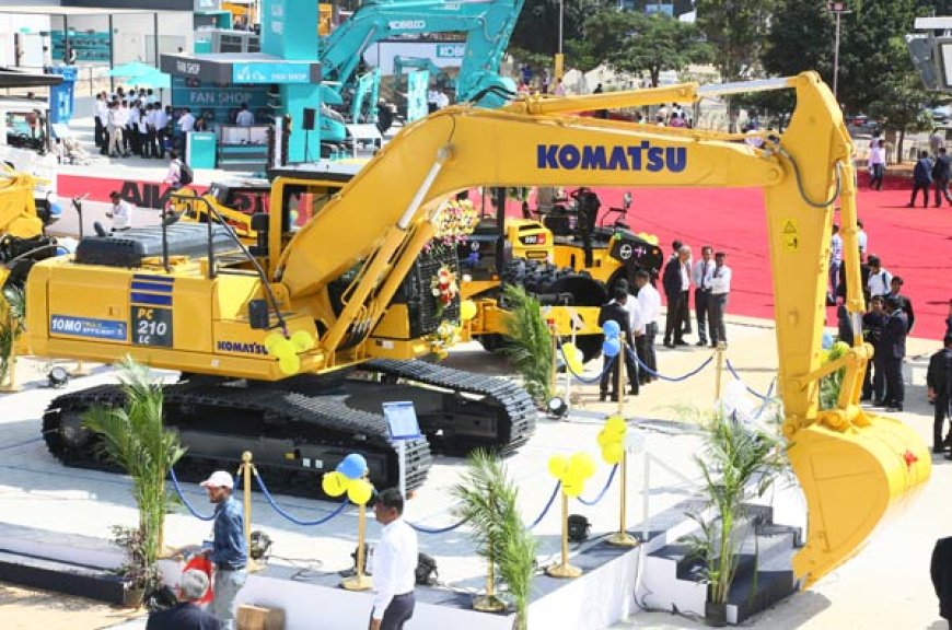 Komatsu PC210-10M0, NextGen Truly Efficient Excavator, launched by L&#038;T at Excon 2019