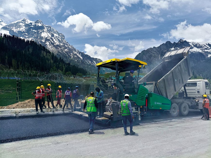 VÖGELE: Spectacular road construction project in the Himalayas