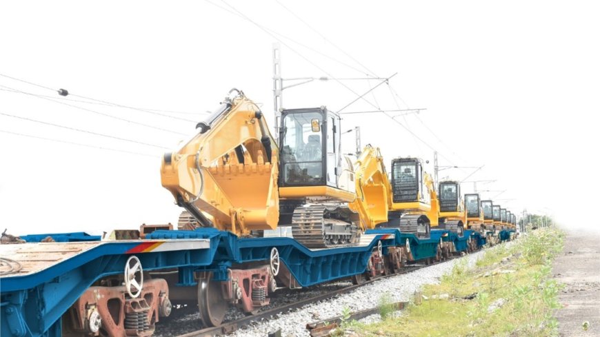 CJ Darcl Transports 34 Excavators via Rail, Setting New Sustainability Standard in Logistics