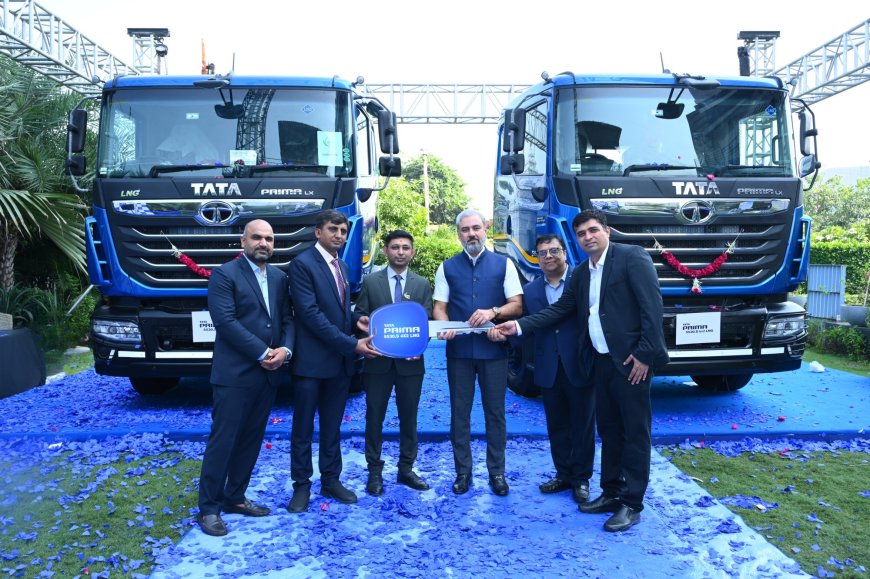 Tata Motors advances green mobility, begins delivery of LNG-powered trucks to Clean Green Fuel and Logistics