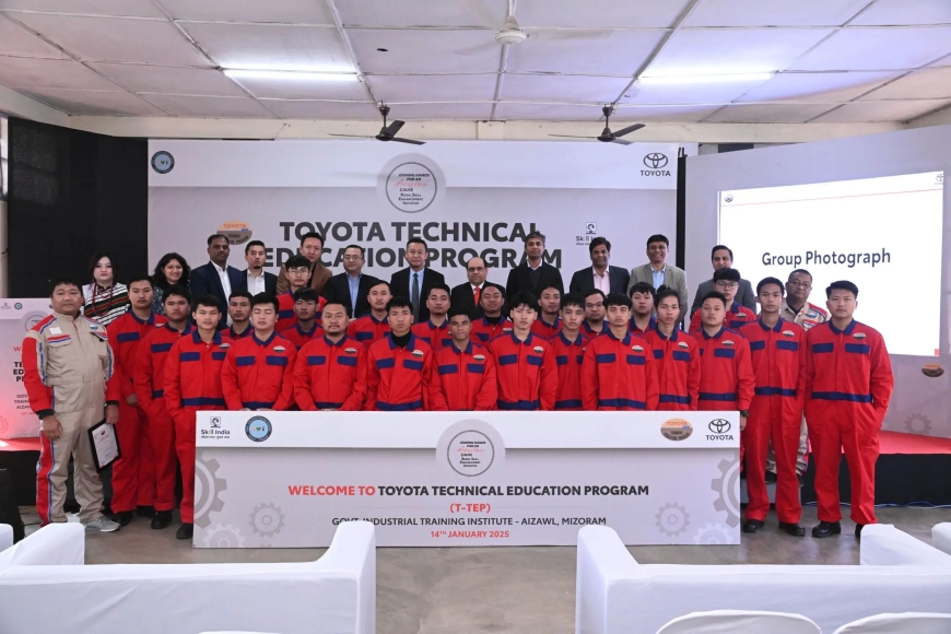 Toyota Kirloskar Motor in association with Government of Mizoram and Zote Toyota Establishes its 67th Toyota Technical Education Program [T-TEP] and STAR Scholarship Initiative in Mizoram